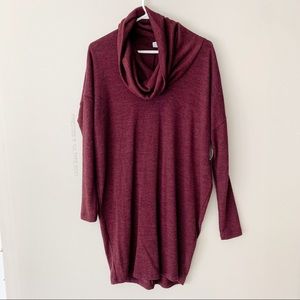 Sweater turtleneck dress